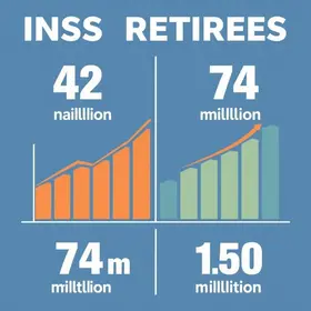Aposentados do INSS podem passar de 42 milhões para 74 milhões em 30 anos, aponta estudo